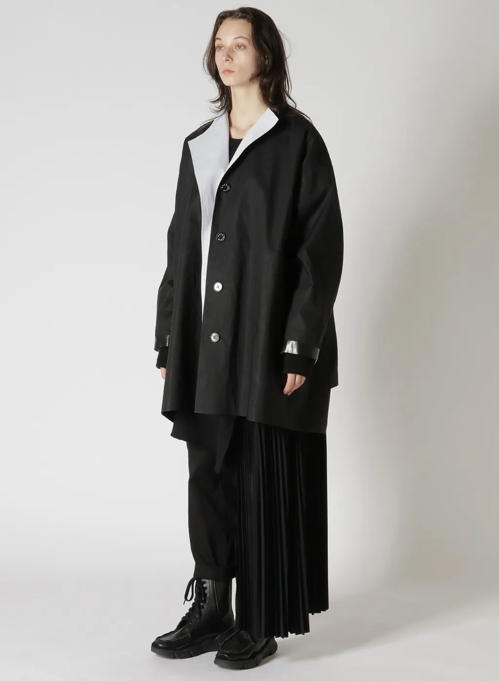 [Y's 1972 - Y’S Crafted By Mackintosh]No Collar Coat