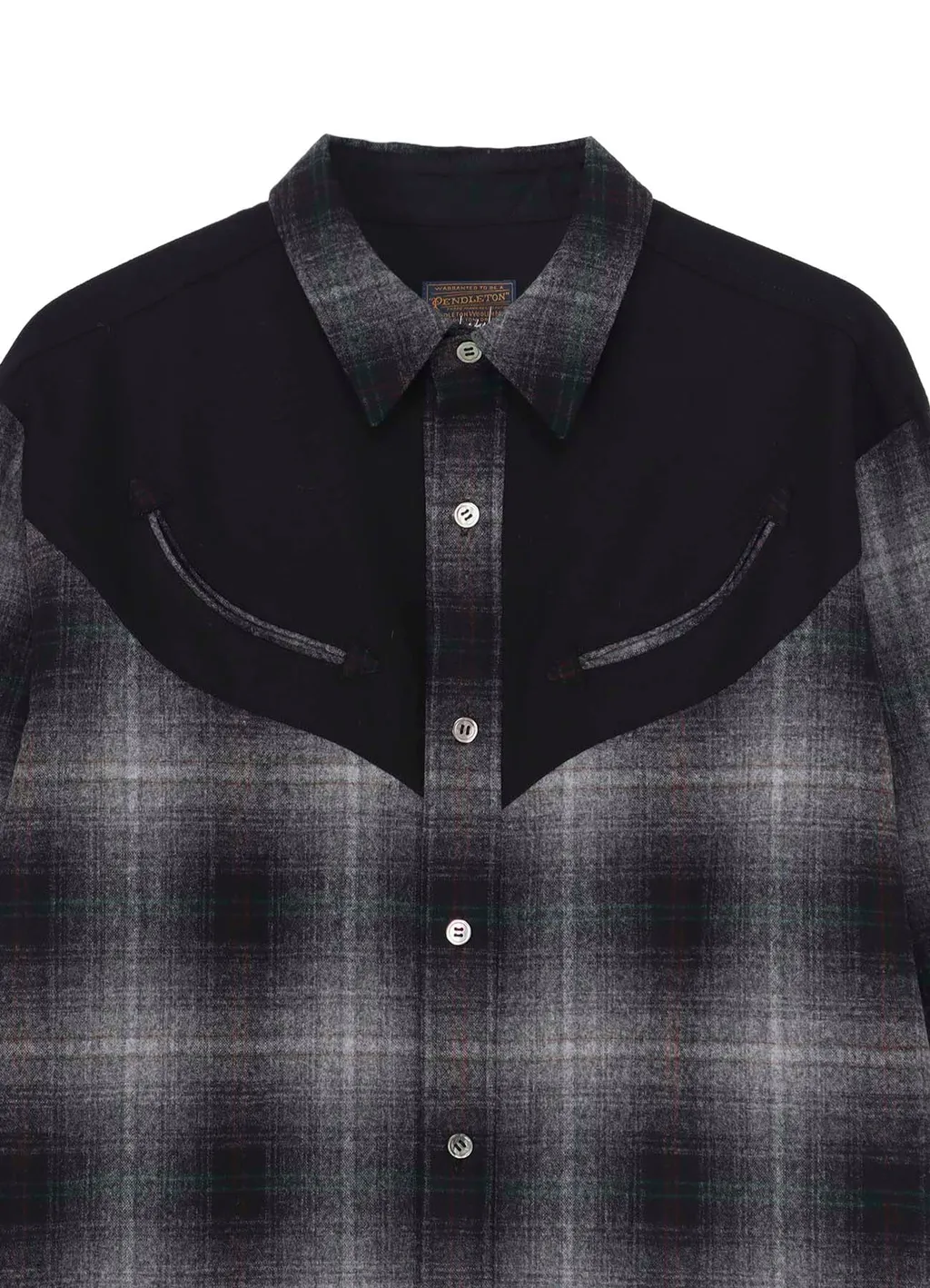 Yohji Yamamoto × Pendleton Plaid Blouse D
