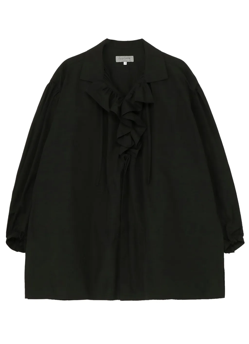 Cotton Broad Frilled Gather Blouse