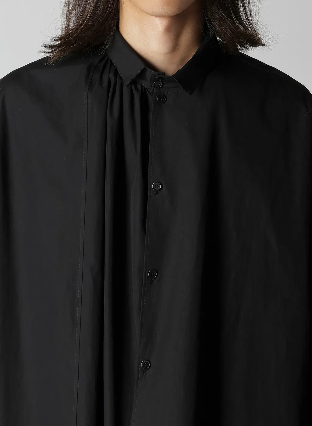 Cotton Broad Gather Double Blouse
