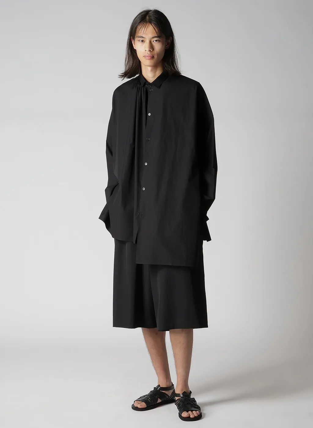 Cotton Broad Gather Double Blouse
