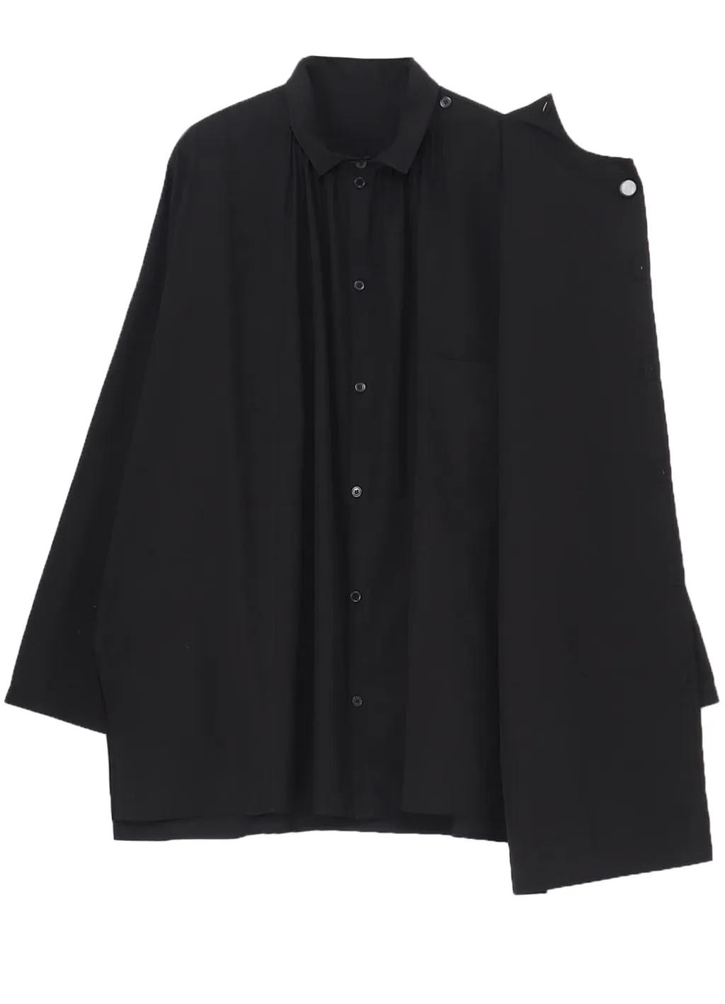 Cotton Broad Gather Double Blouse