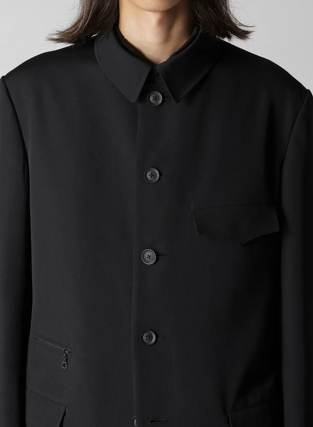 Wool Gabardine Army Jacket
