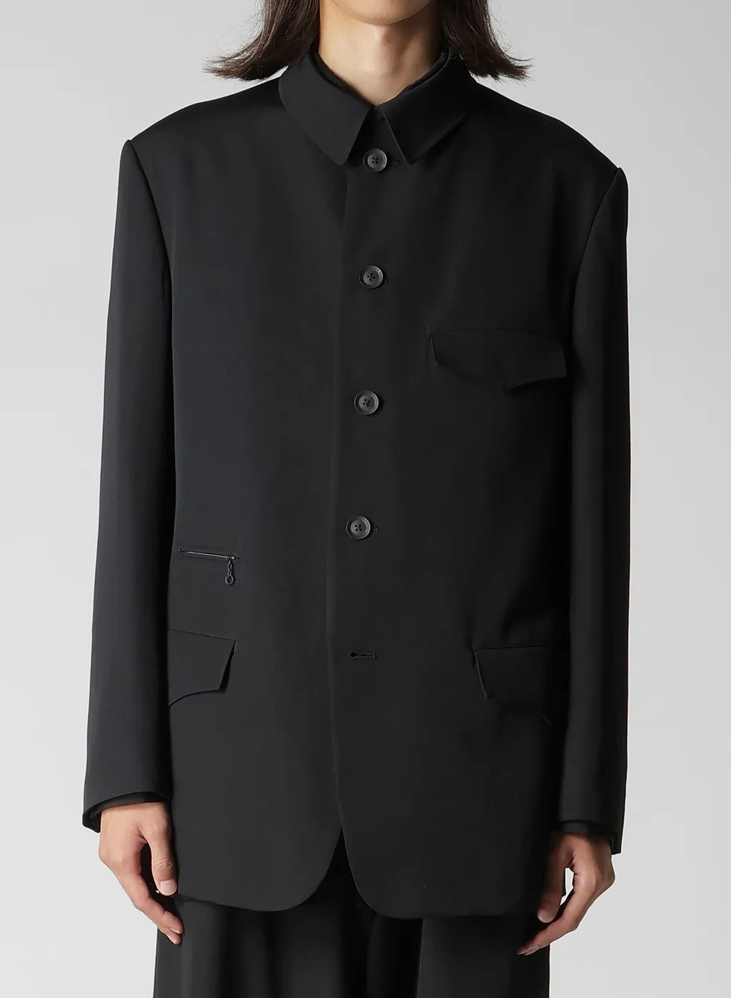 Wool Gabardine Army Jacket