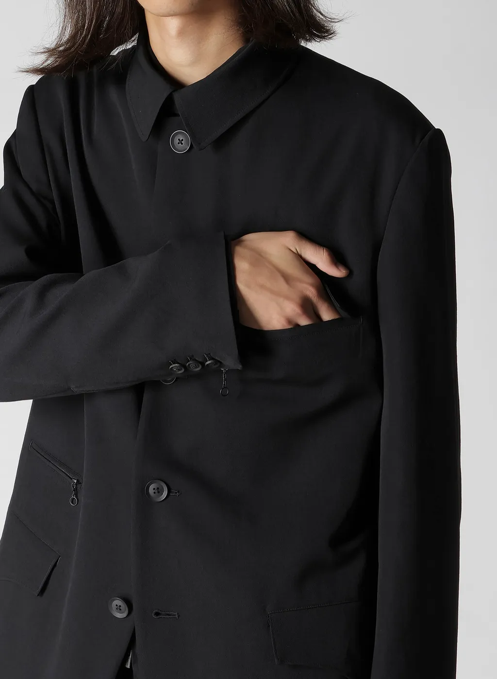 Wool Gabardine Army Jacket