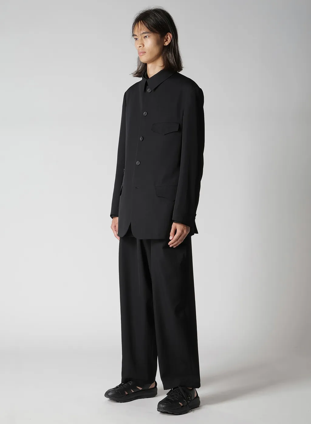 Wool Gabardine Army Jacket