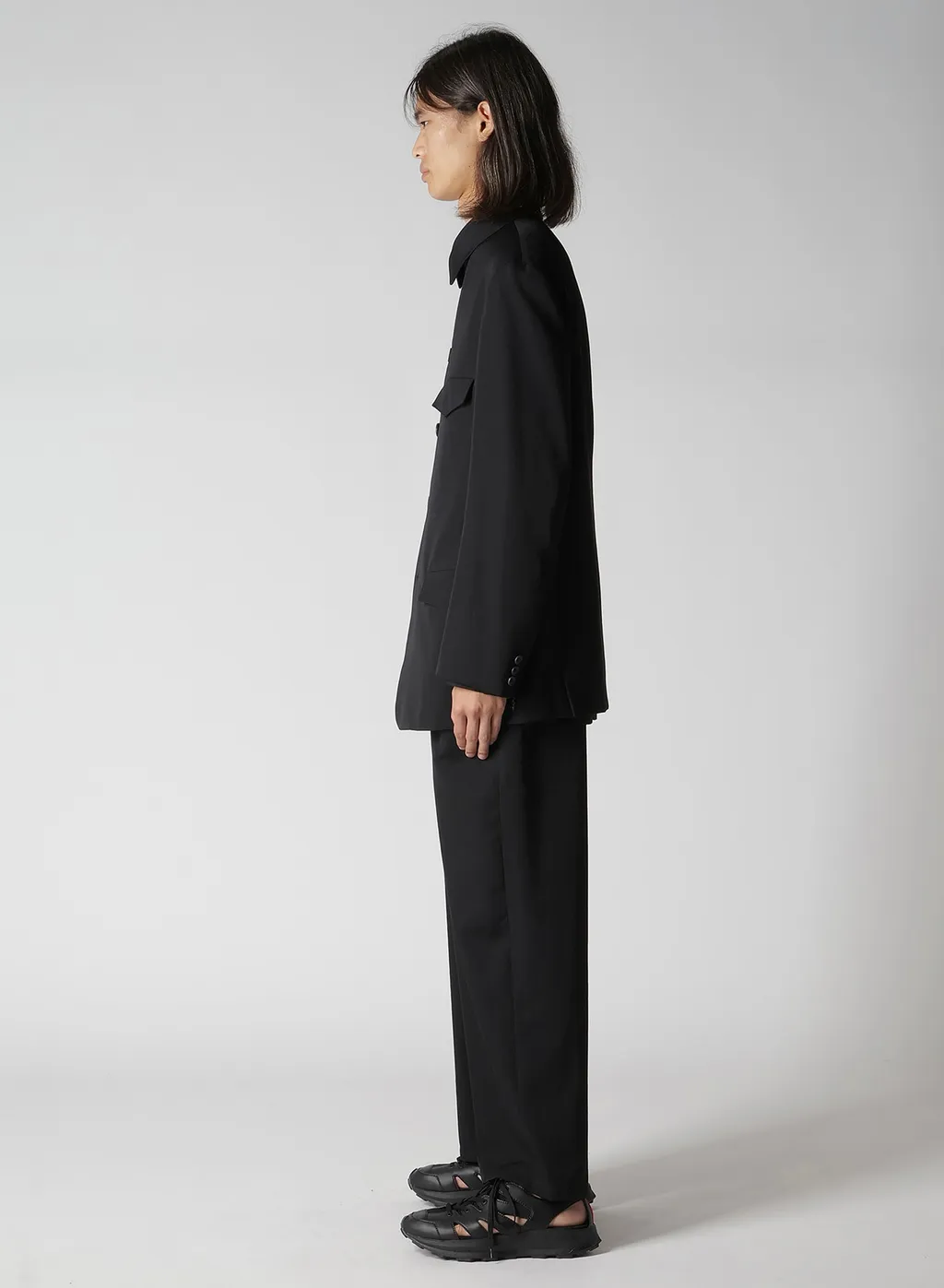 Wool Gabardine Army Jacket