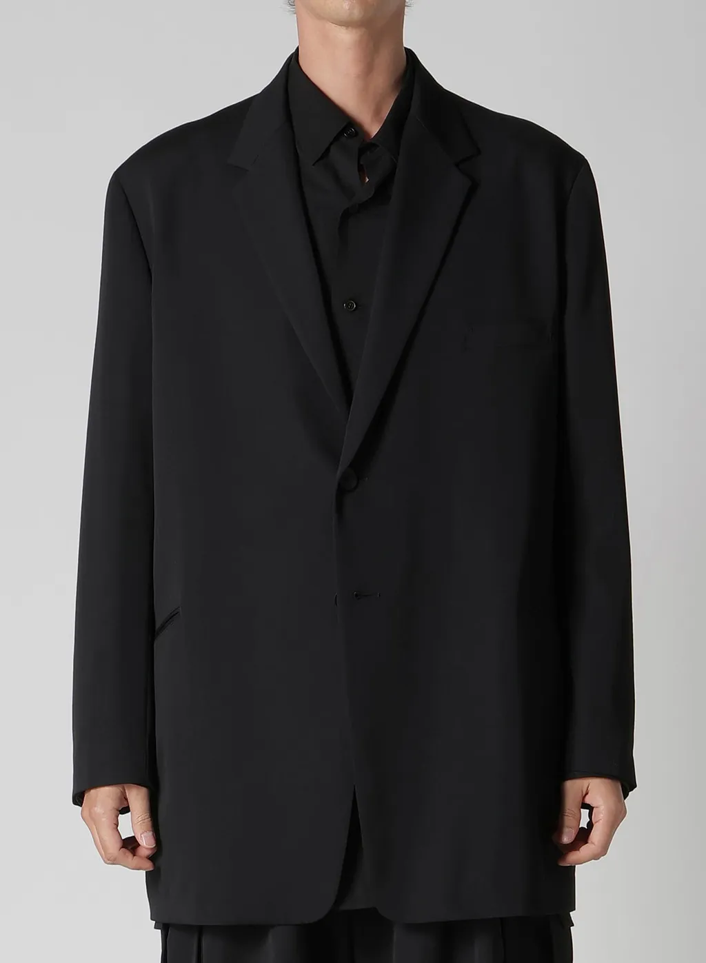 Wool Gabardine Double Button Jacket