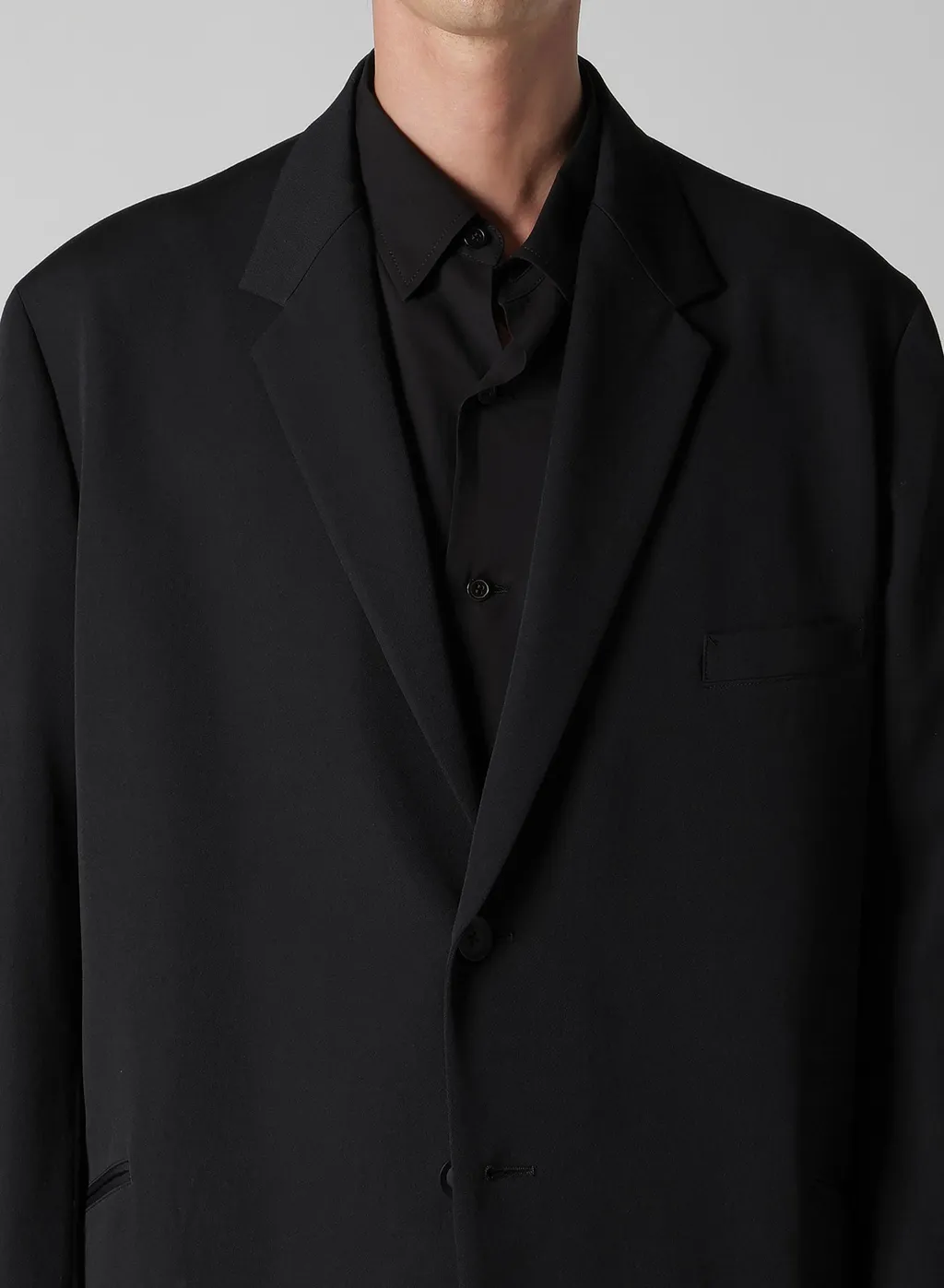 Wool Gabardine Double Button Jacket