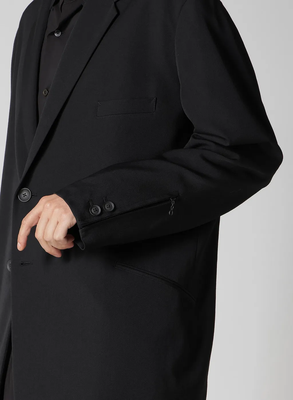 Wool Gabardine Double Button Jacket