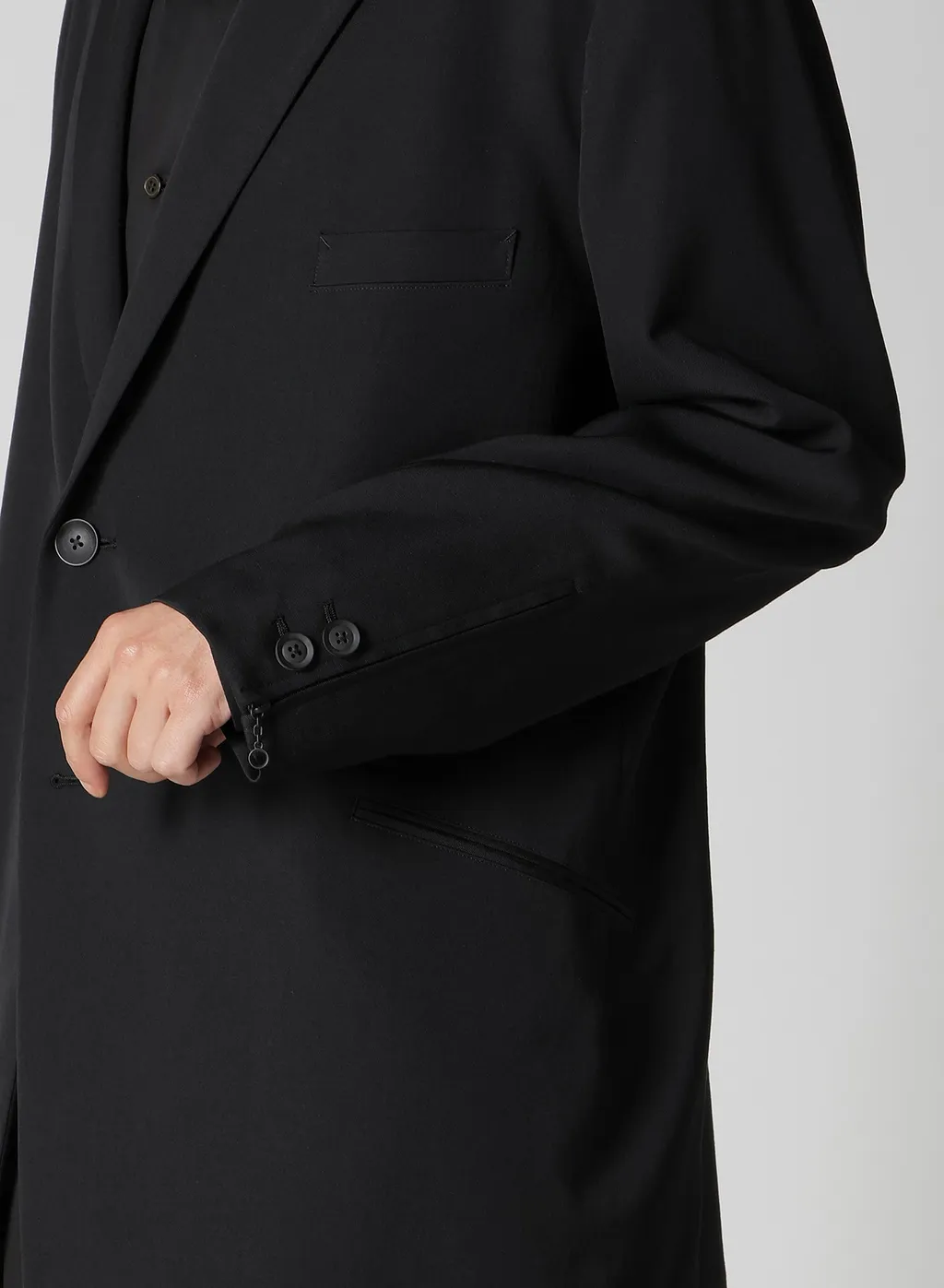 Wool Gabardine Double Button Jacket