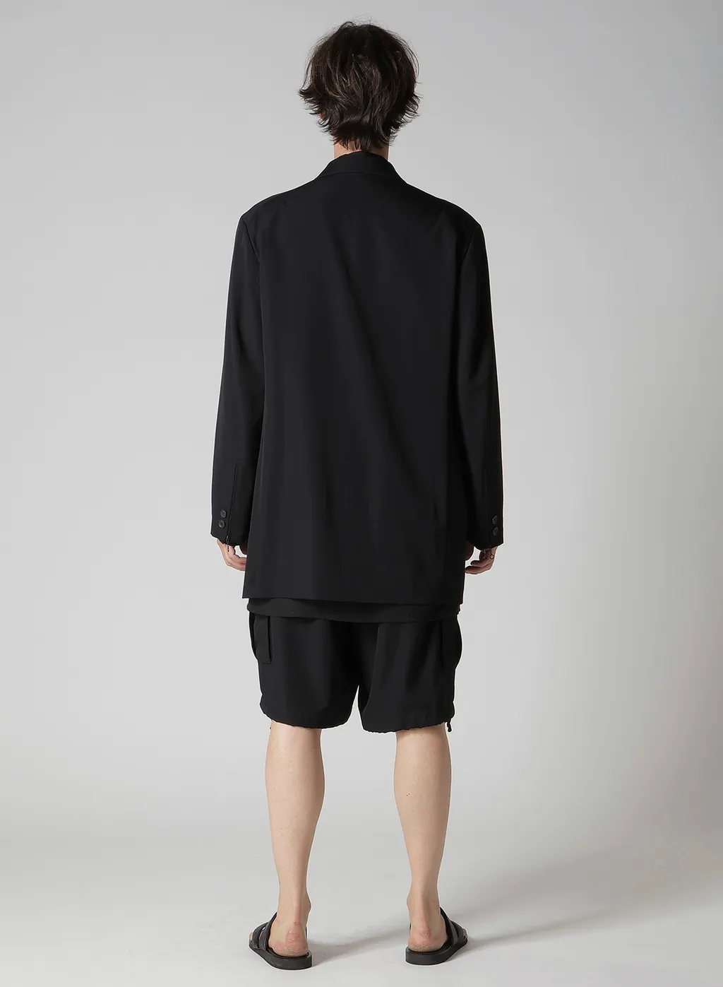 Wool Gabardine Double Button Jacket