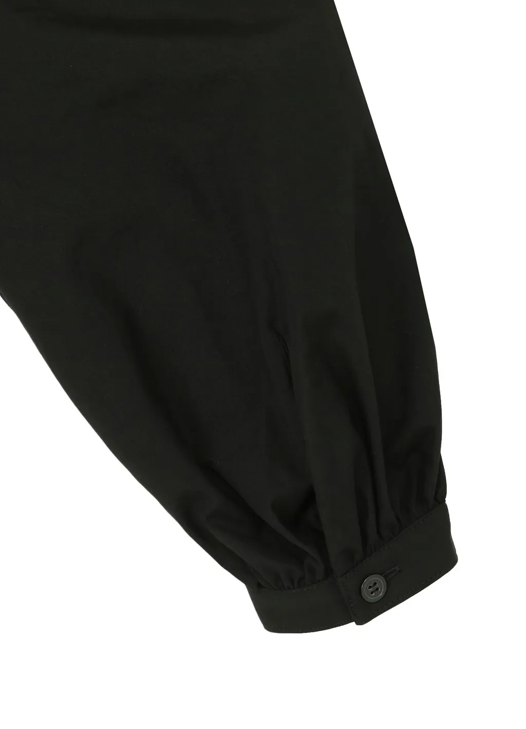 Cotton Broad Gather Sleeve Stand Blouse