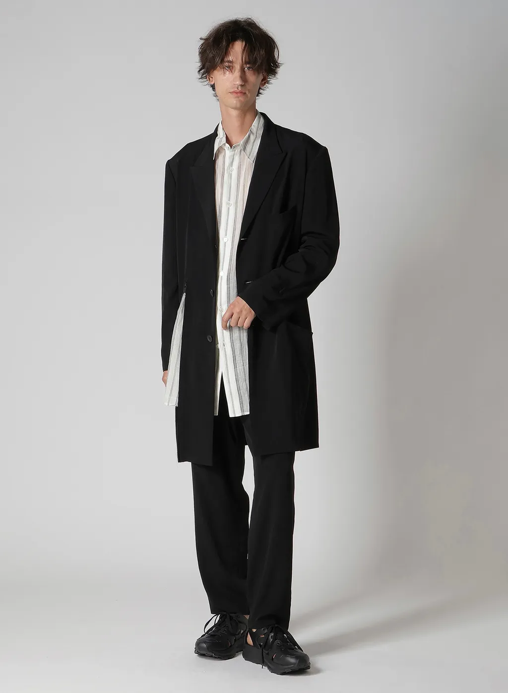 Ta Tuxedo Peaked Lapel Zip Opened Jacket
