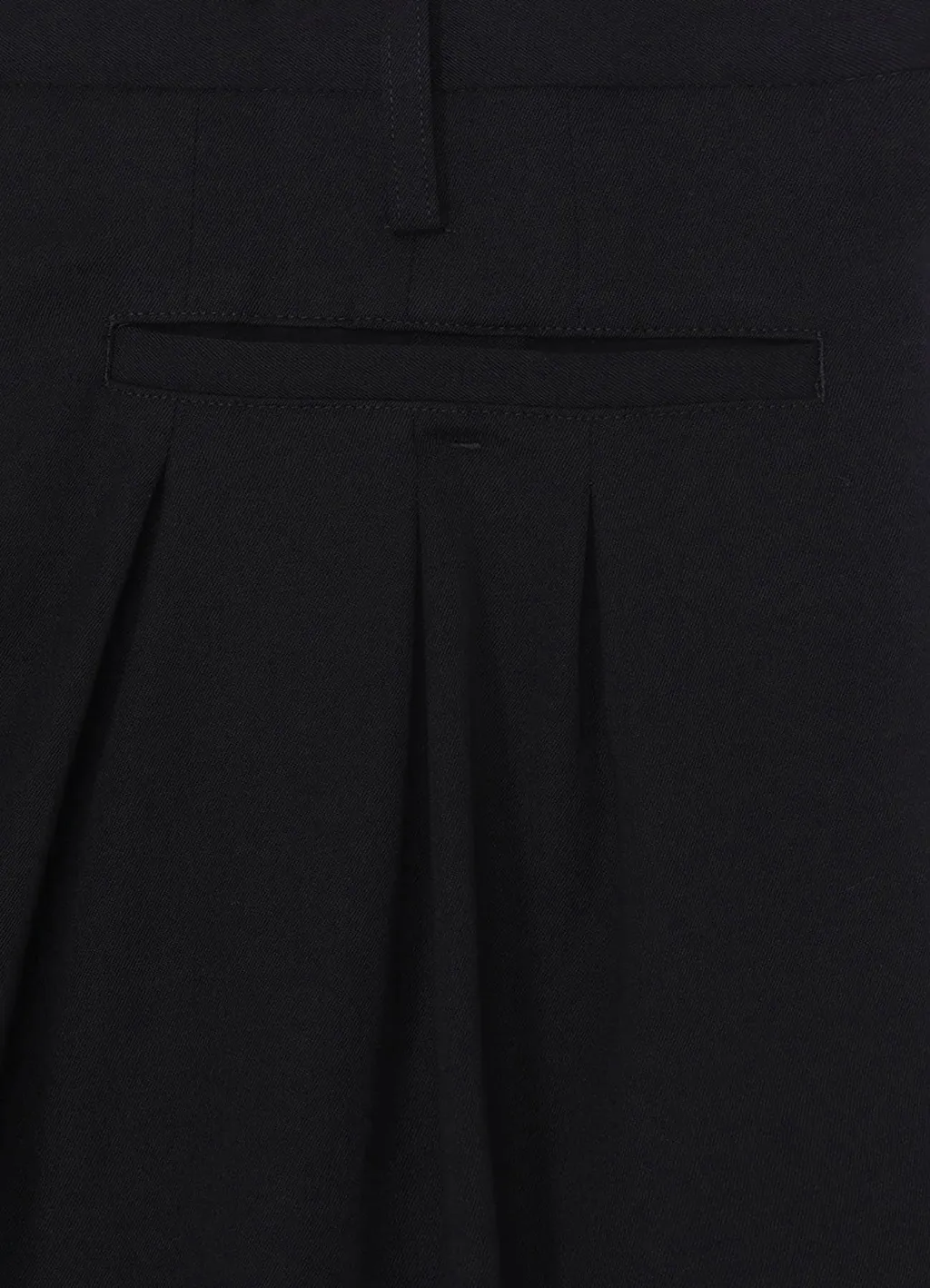 Wool Gabardine 12 Tucks Pants
