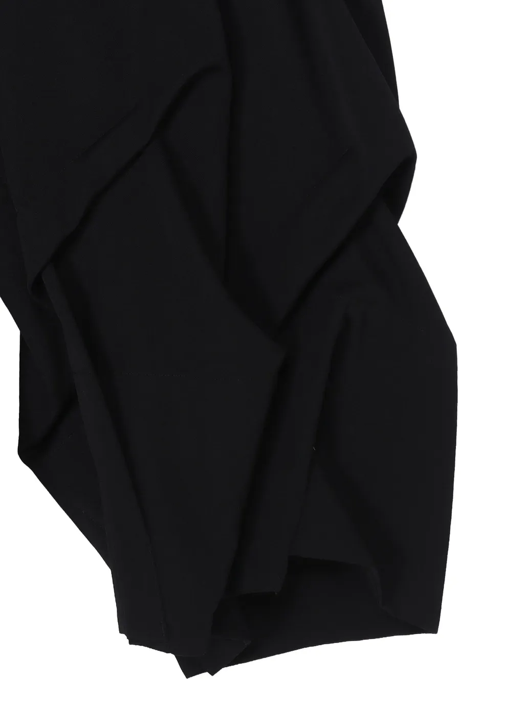 Wool Gabardine Thick Tucks Pants