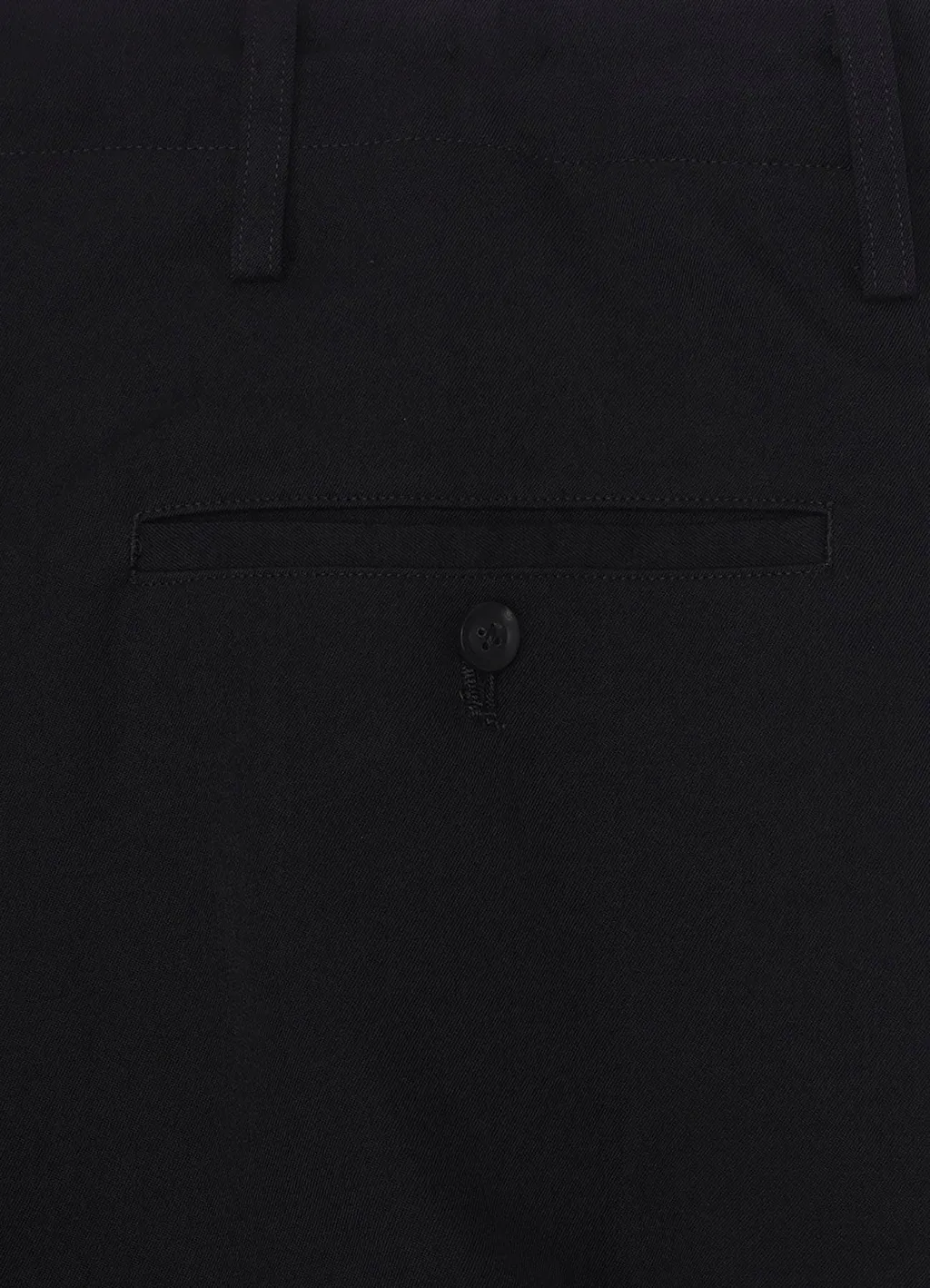 Wool Gabardine Thick Tucks Pants