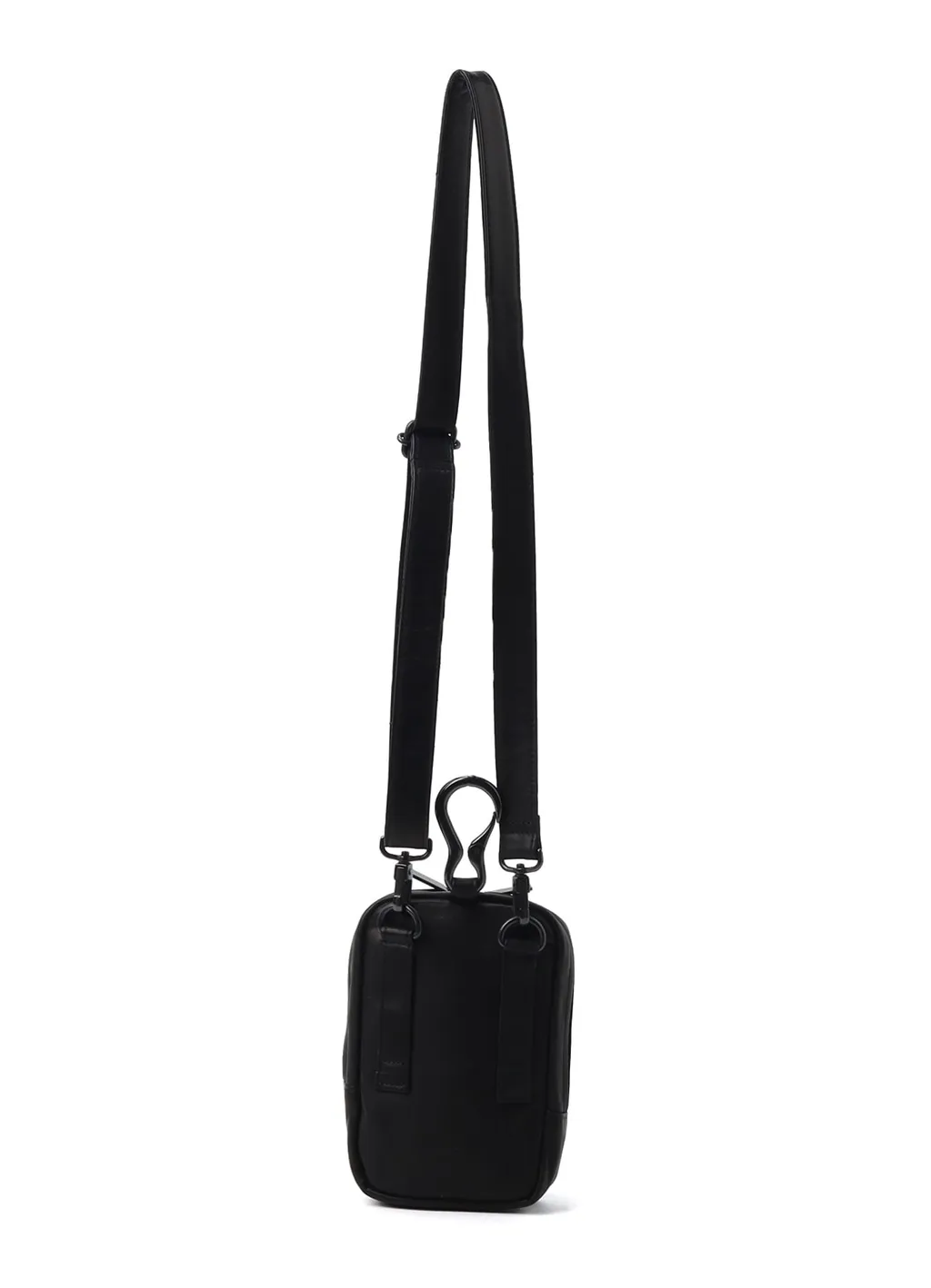 Scratch Horse Leather Zip Shoulder Pouch