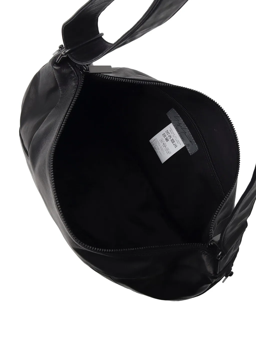 Scratch Horse Leather Half Moon Shoulder Bag