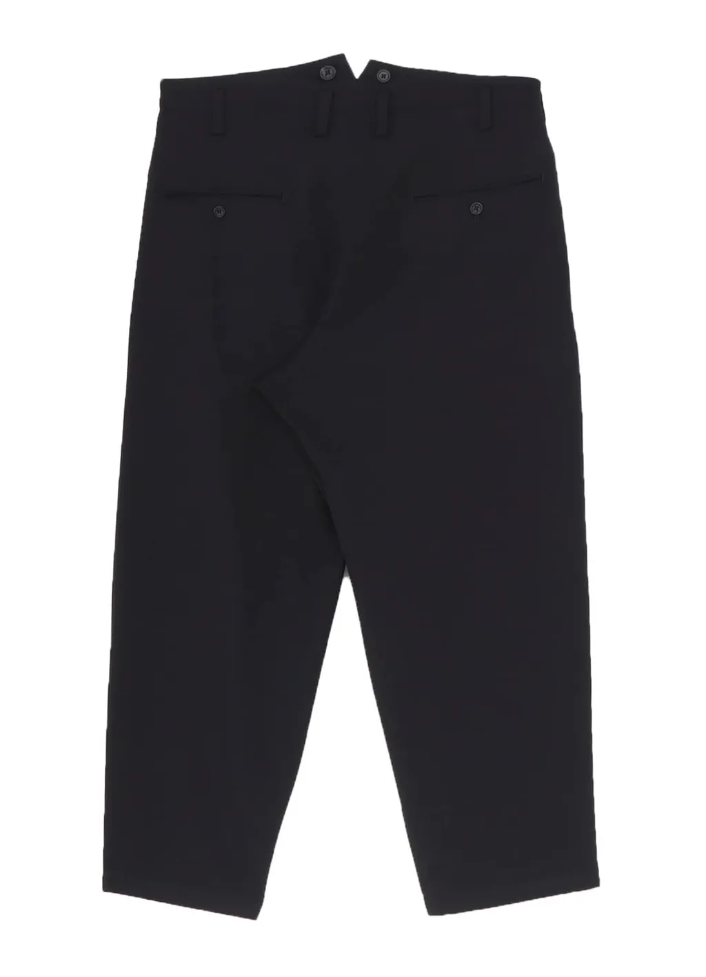 Wool Gabardine 2 Tucks Suspender Pants