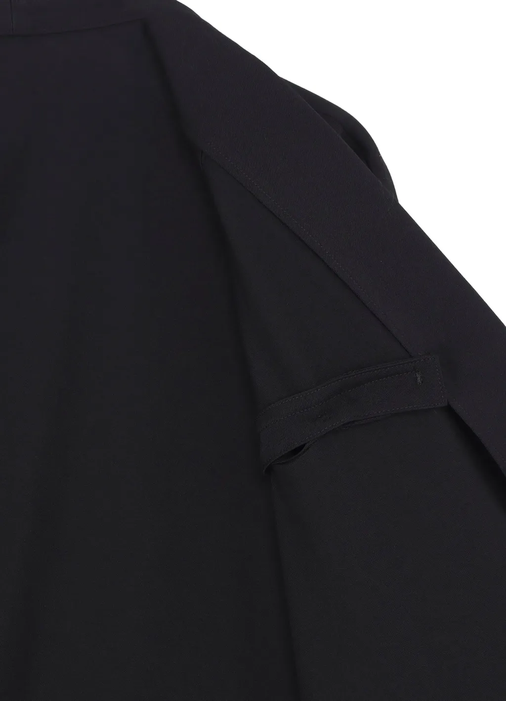 Wool Gabardine Guesseted Collar Jacket