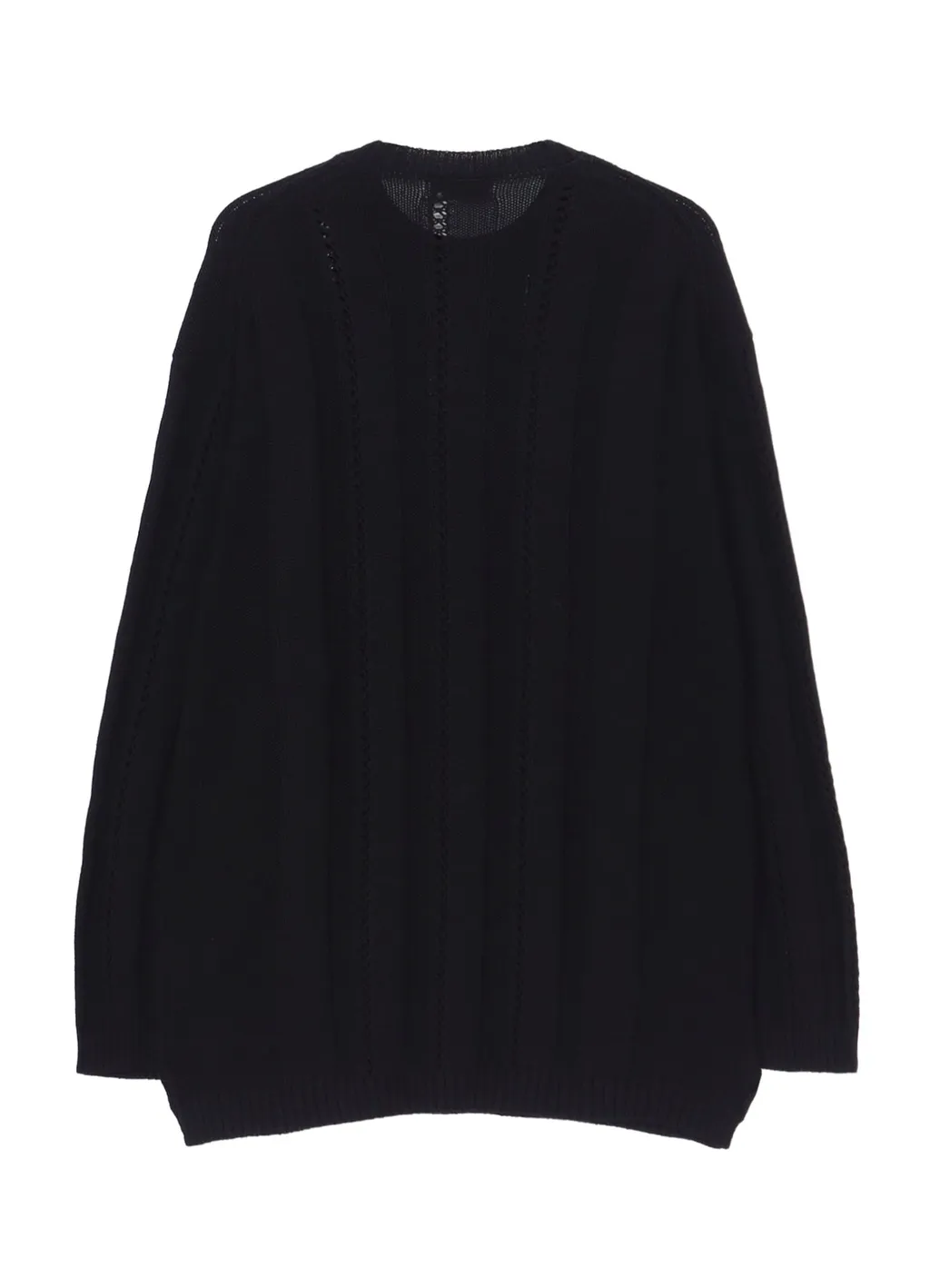 5G 1Ply Openwork Rib Round Neck Po
