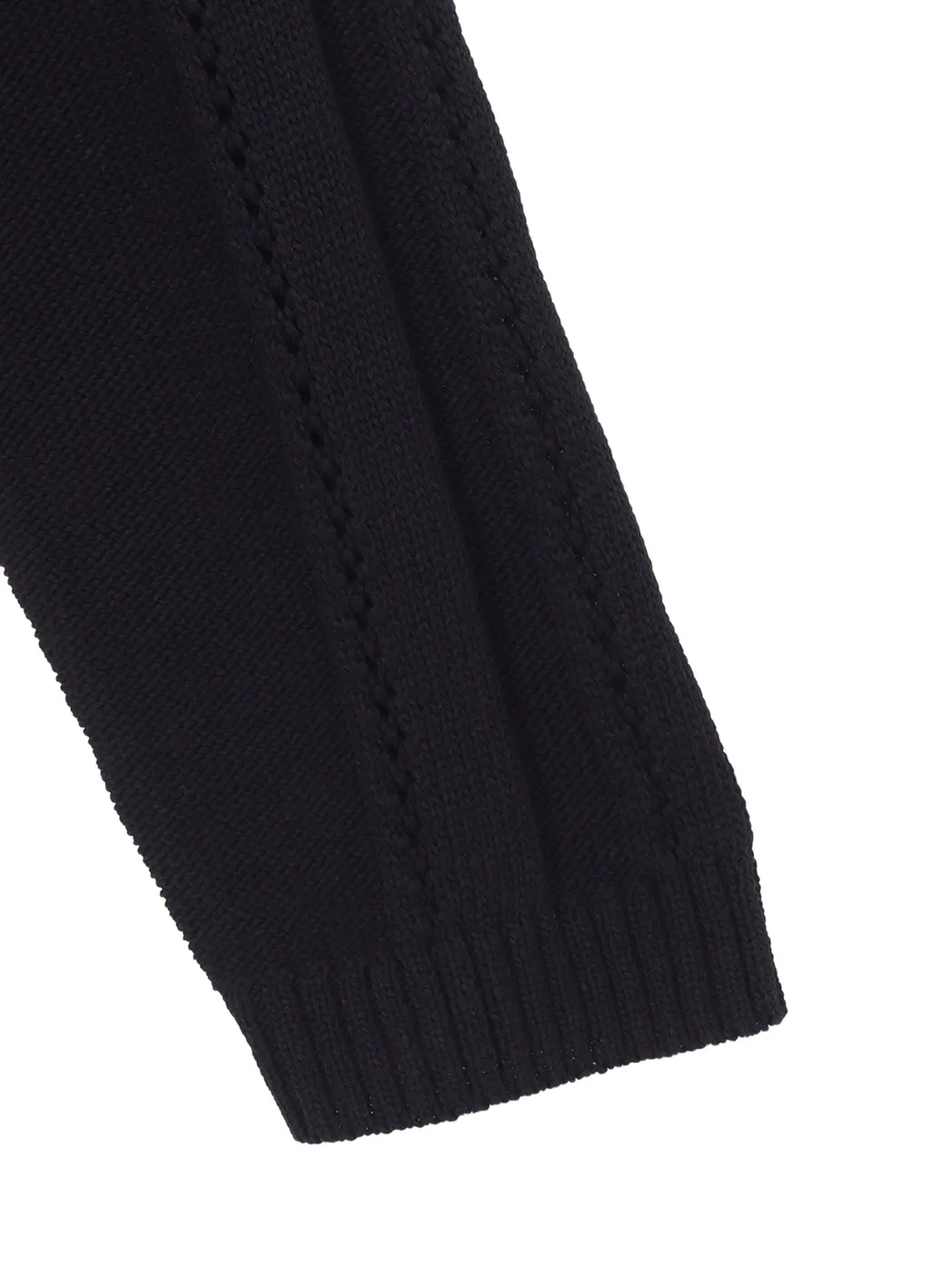 5G 1Ply Openwork Rib Round Neck Po