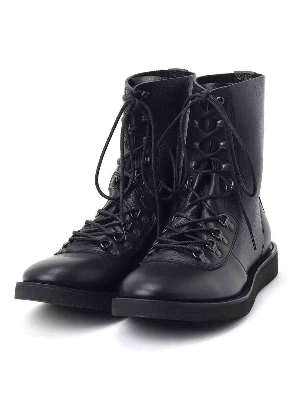 Soft Shrink Leather Military Boots