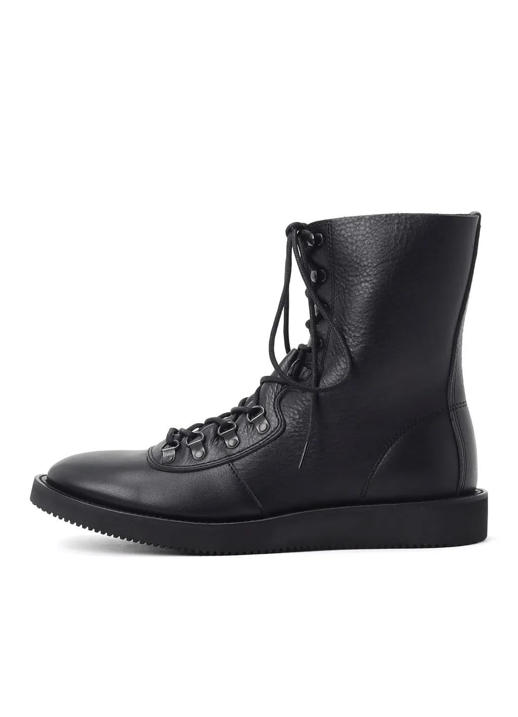 Soft Shrink Leather Military Boots