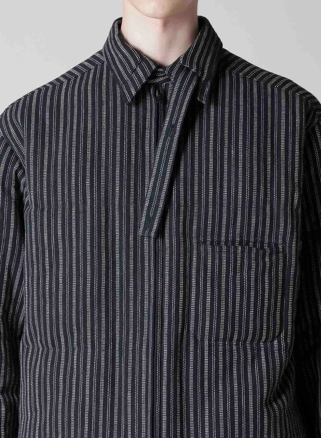 Khadi Cotton Tab Collar Padded Blouse