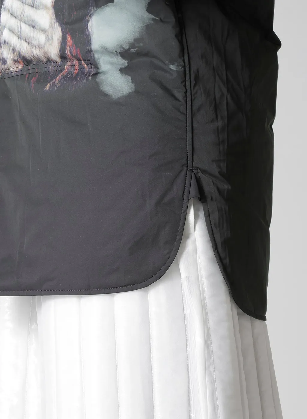 Tobacco Old Man Printed Padded Blouse