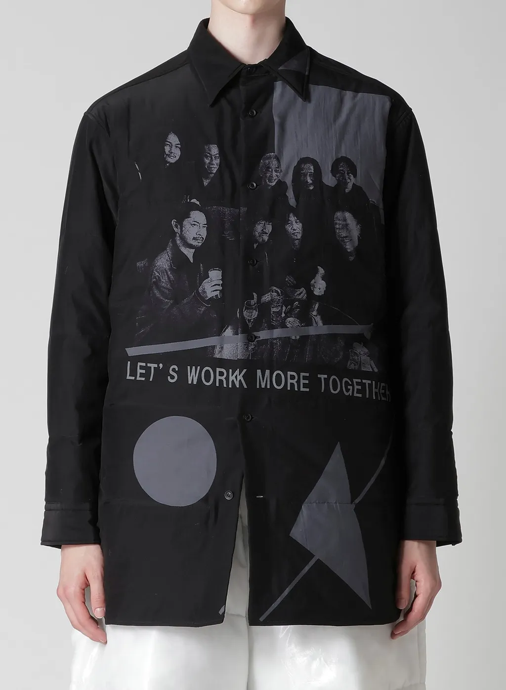 Message For Staffs Printed Padded Blouse