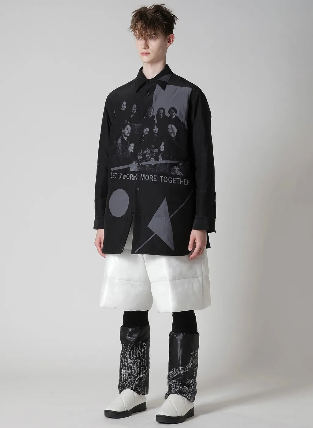 Message For Staffs Printed Padded Blouse