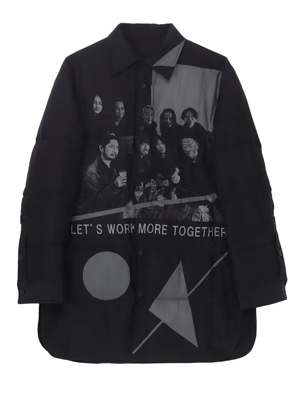 Message For Staffs Printed Padded Blouse