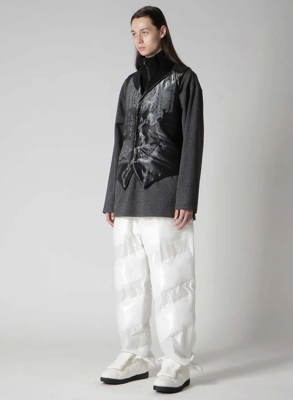Biwa Lake Printed Transparent Vest
