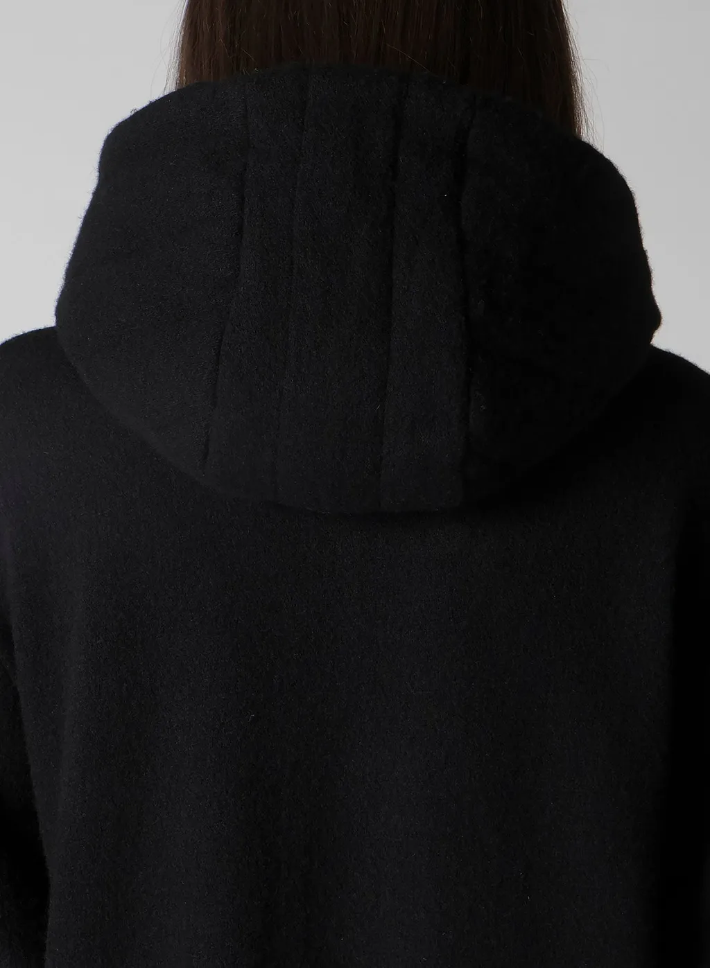 1/12 Wool Jacquard Padded Hoodie