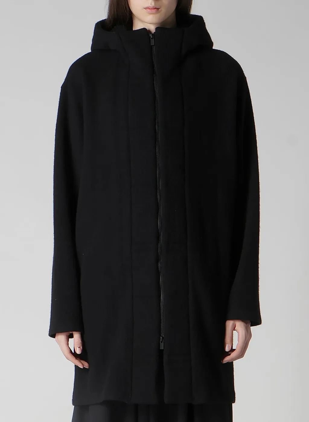 1/12 Wool Jacquard Padded Hoodie