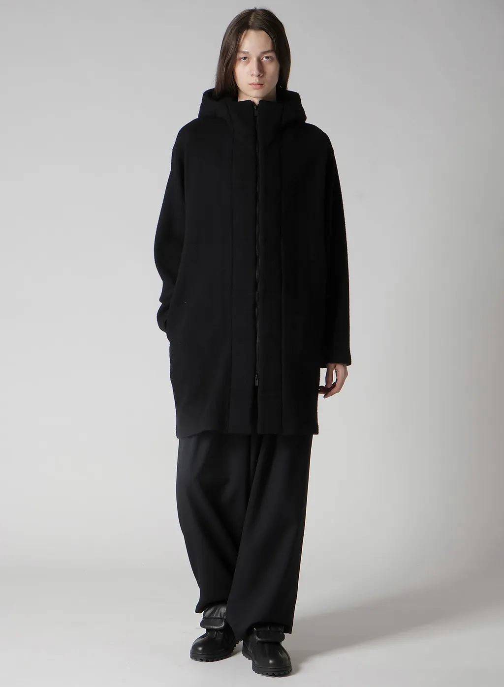 1/12 Wool Jacquard Padded Hoodie