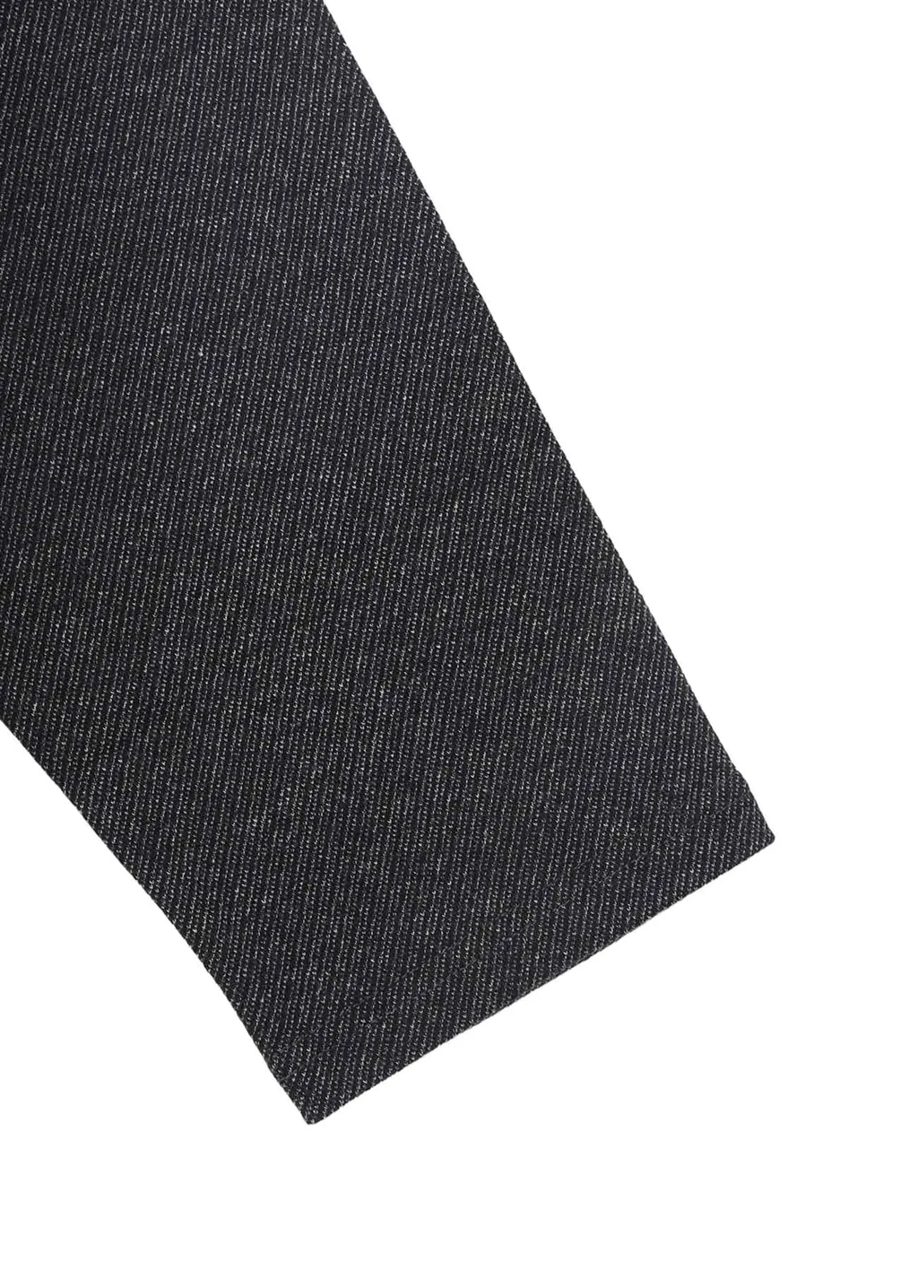 C/W Twill Jersey Padded Collar Half Zip Long Blouse