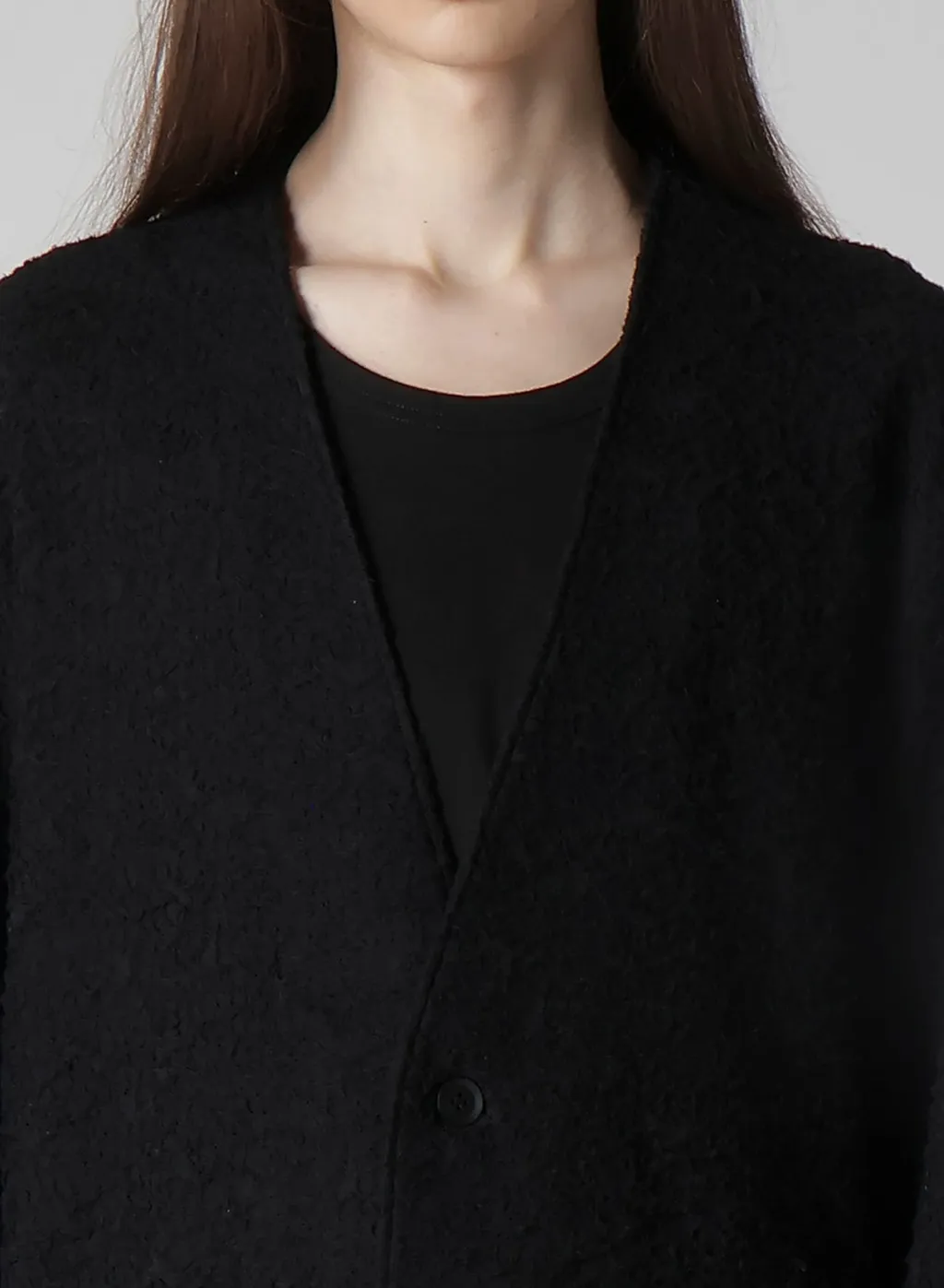1/60 Double Jacquard Long Cardigan