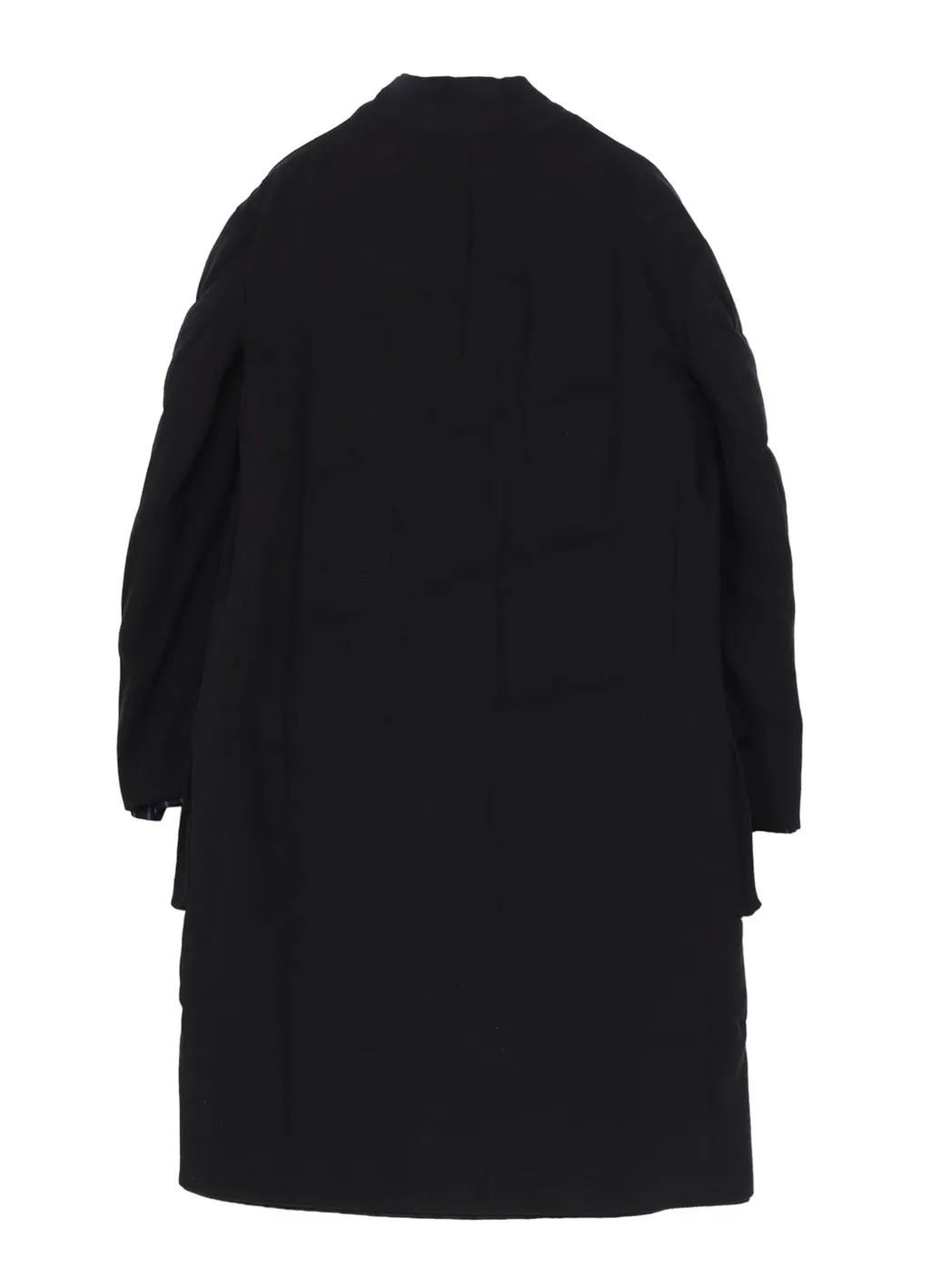 Silk Denim 3Buttons Diagonal Padded Long Jacket