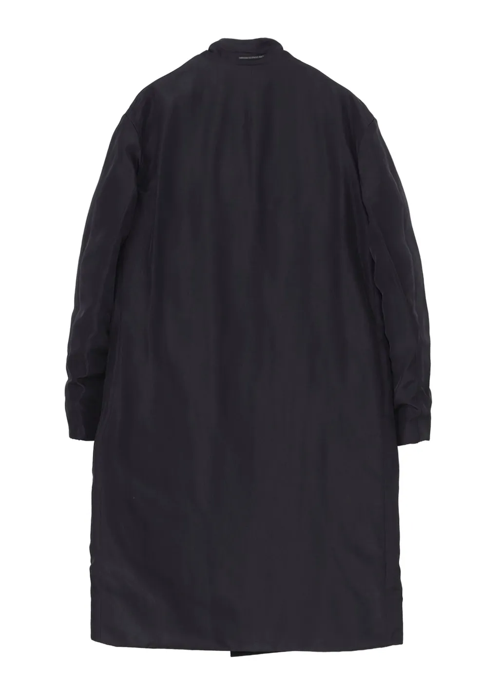 Silk Denim 3Buttons Diagonal Padded Long Jacket