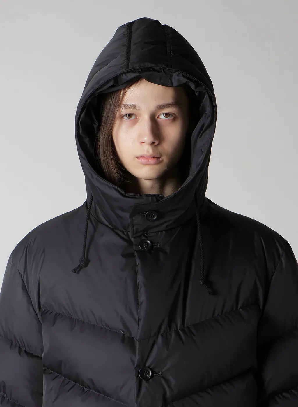 Nylon Taffeta Diagonal Down Jacket