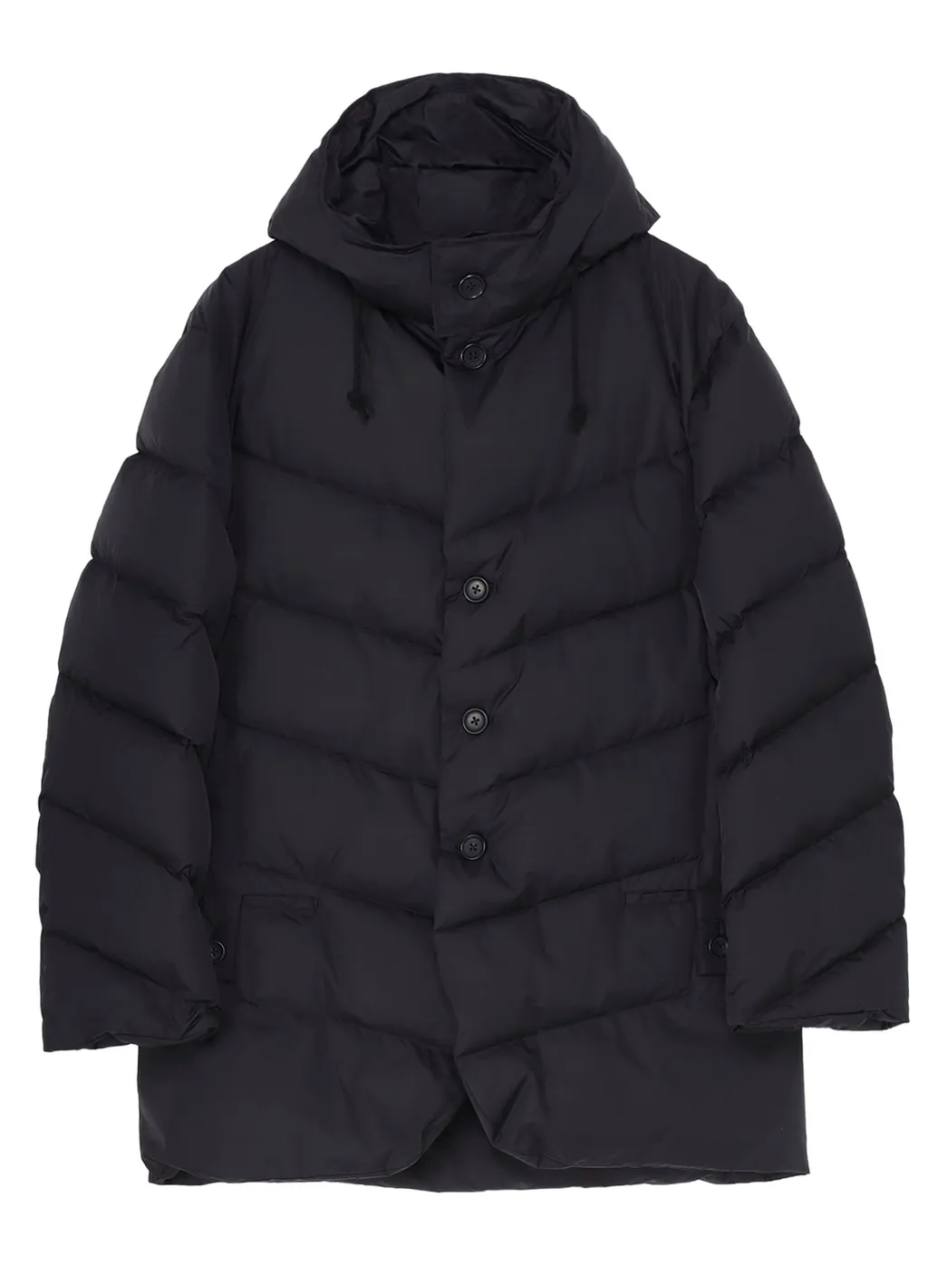 Nylon Taffeta Diagonal Down Jacket