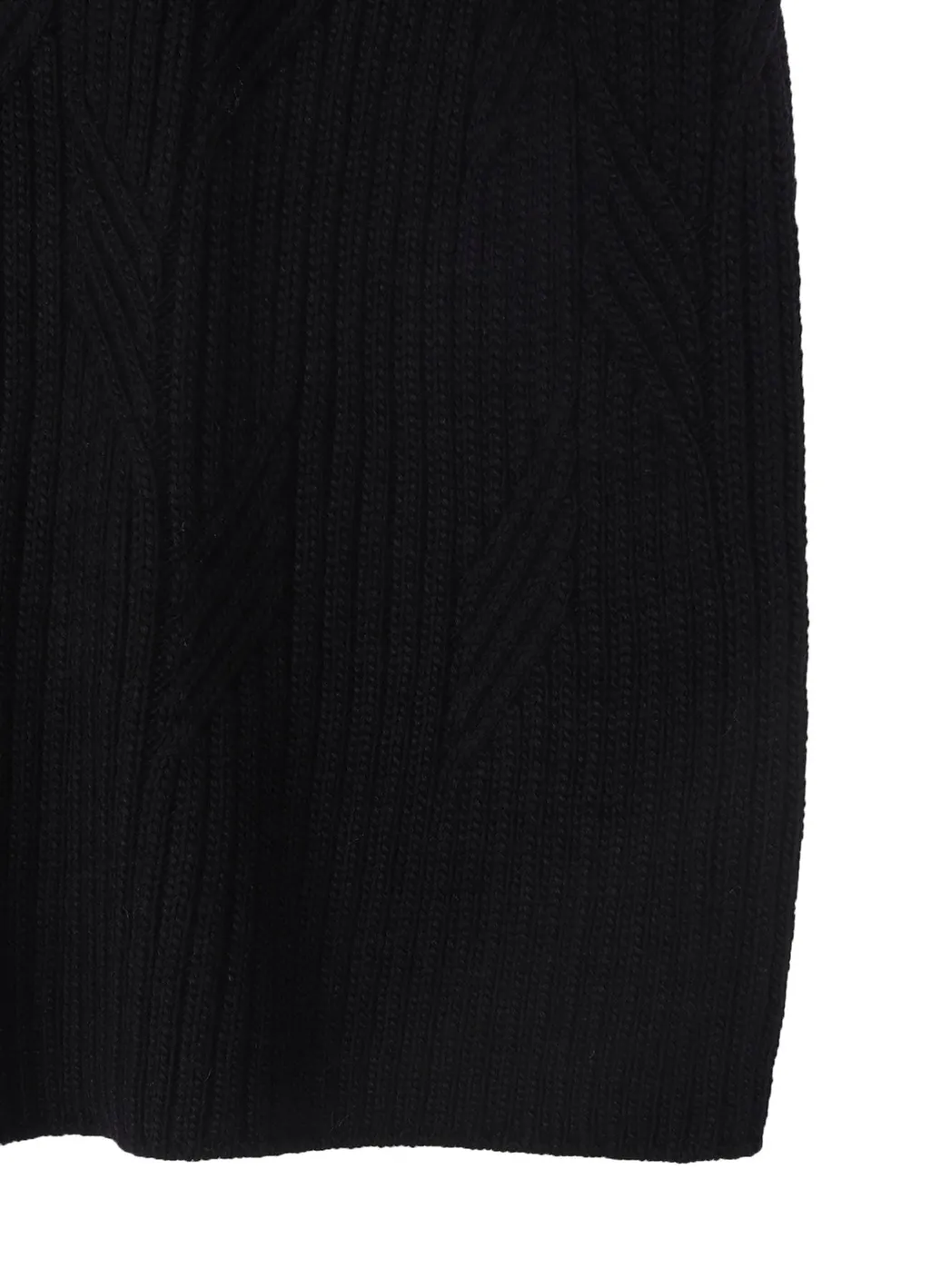 5G1P Cable+Cardigan Stitch Side Zip Hign Neck Po