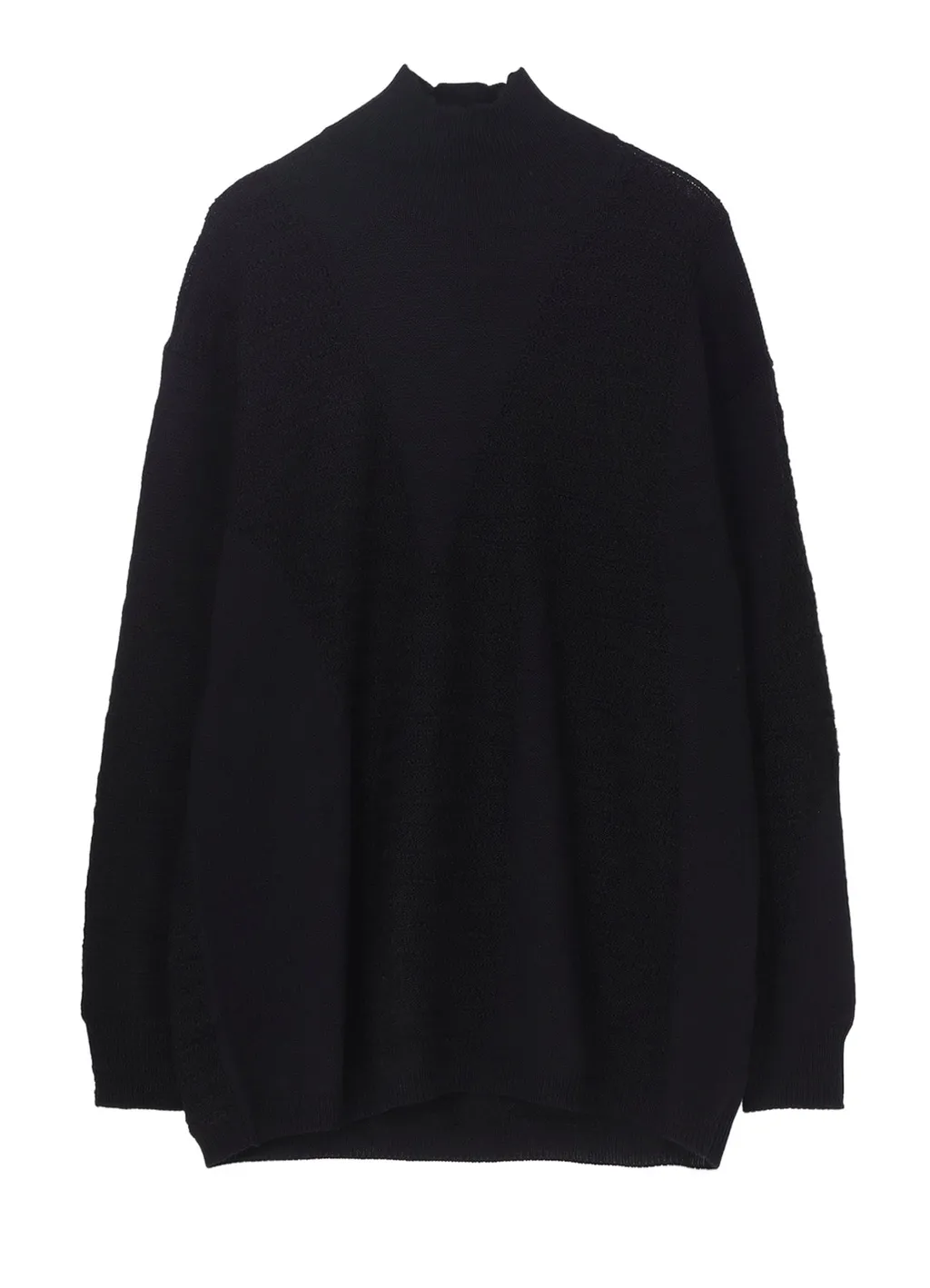 5G1P Combination Knit Paneled High Neck Po