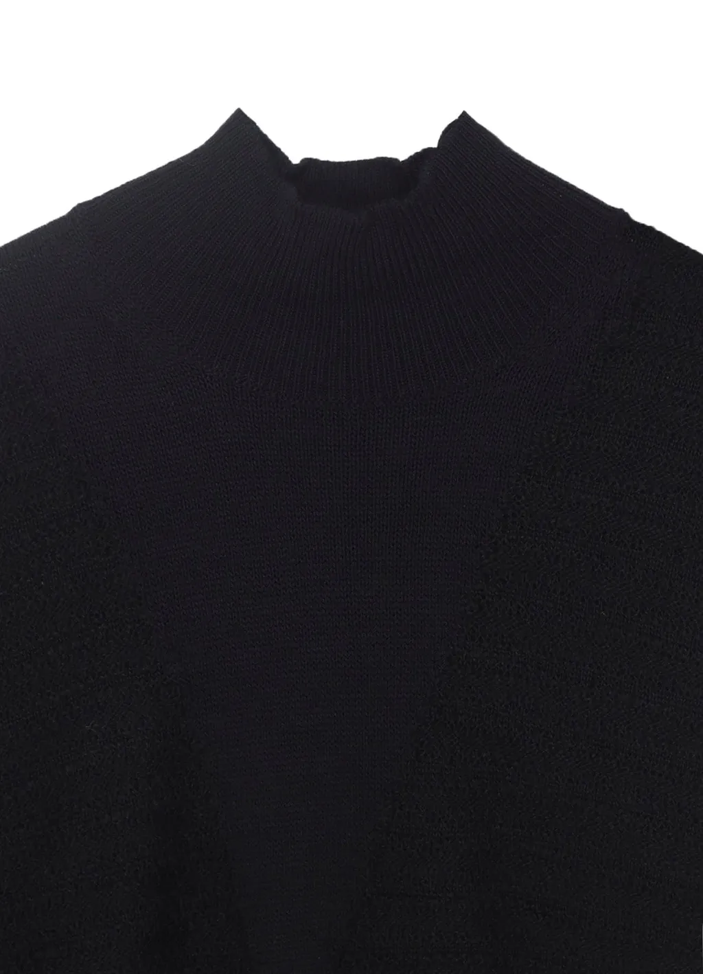 5G1P Combination Knit Paneled High Neck Po