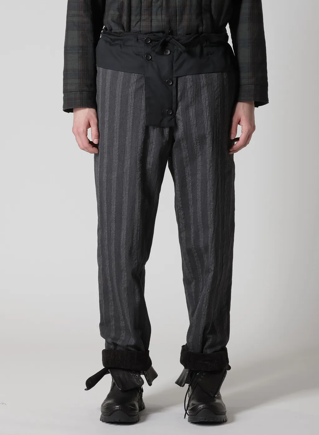 Linen Velvet Out Pocket Padded Pants