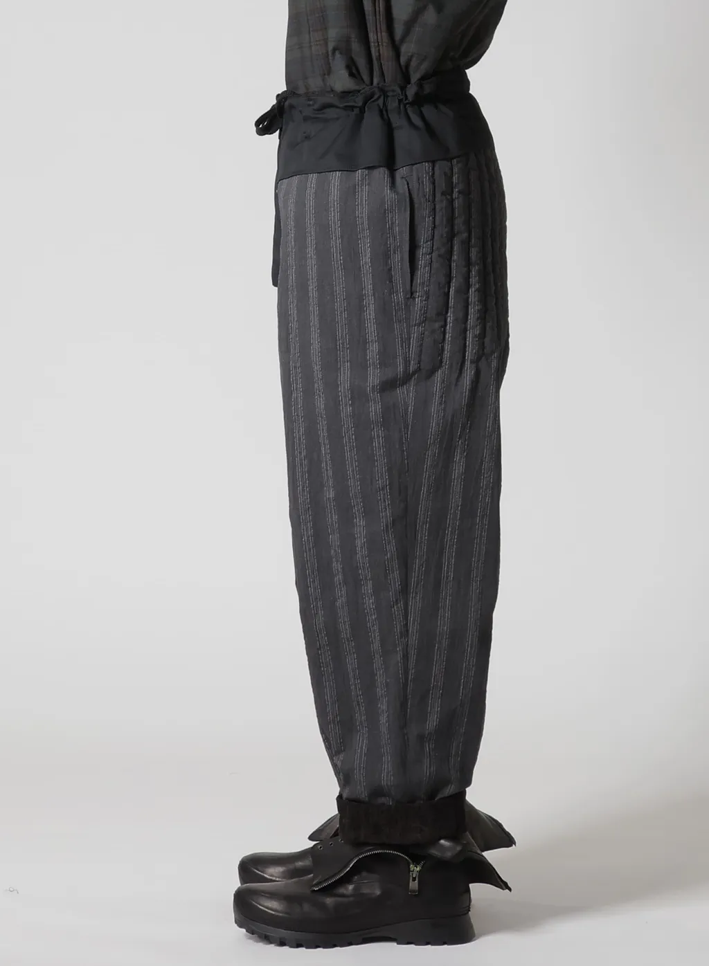 Linen Velvet Out Pocket Padded Pants