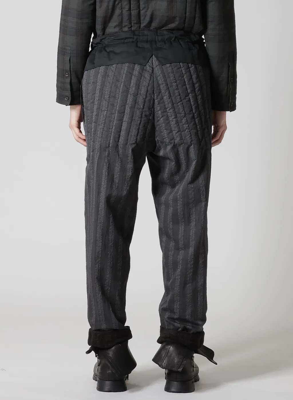 Linen Velvet Out Pocket Padded Pants